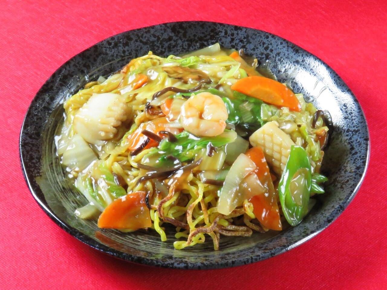 米〇　あんかけ焼きそば