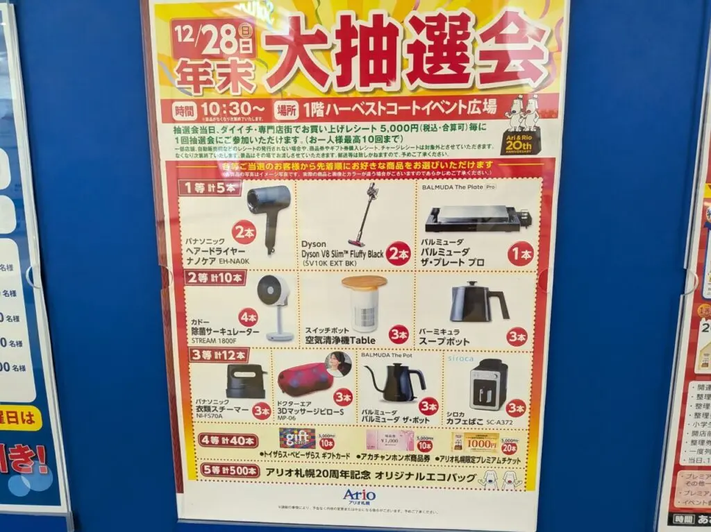 アリオ札幌　大抽選会